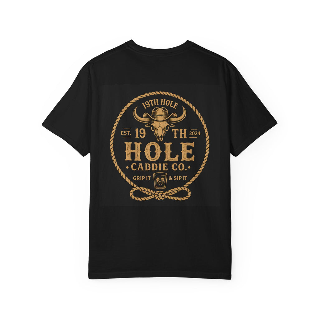 19th Hole Caddie Co. Golf T-Shirt — Vintage Rope Logo