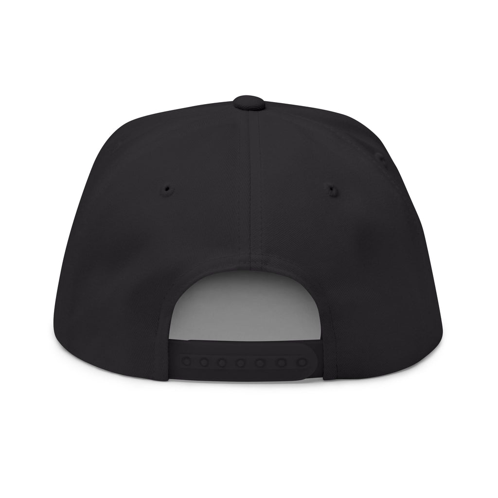 Golf Snapback Hat — "19th Hole Caddie Co." Embroidered Flat Bill Cap