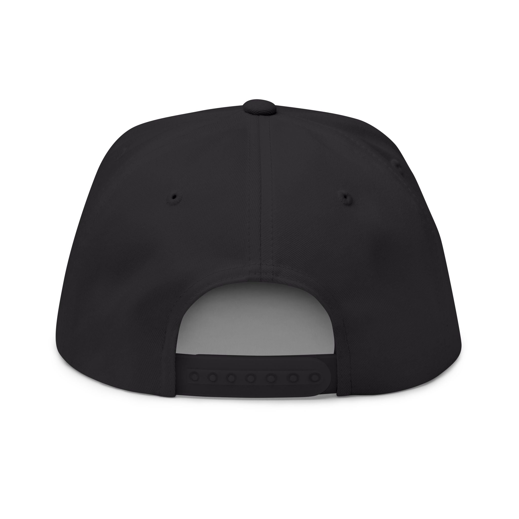 Golf Snapback Hat — "19th Hole Caddie Co." Embroidered Flat Bill Cap