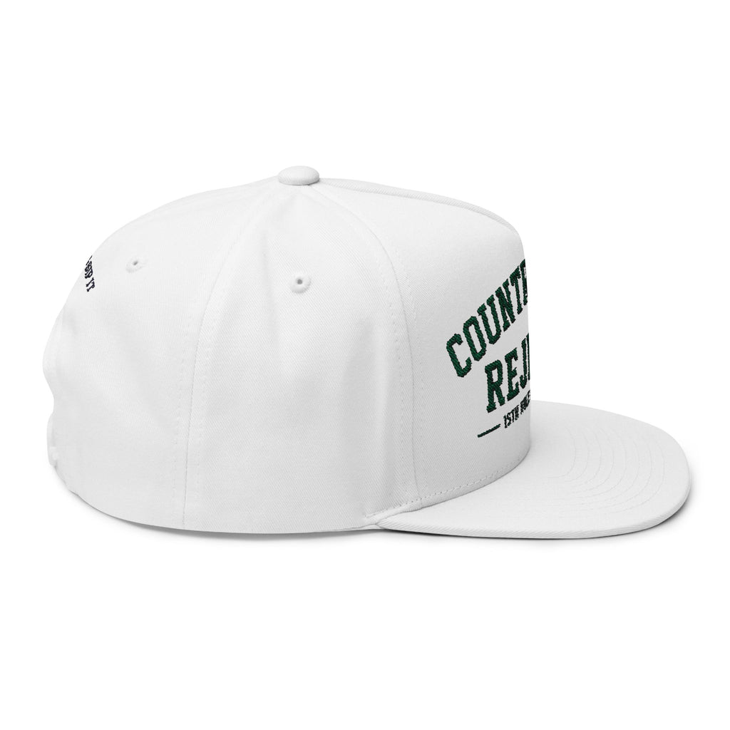 Country Club Rejects Embroidered Flat Bill Cap