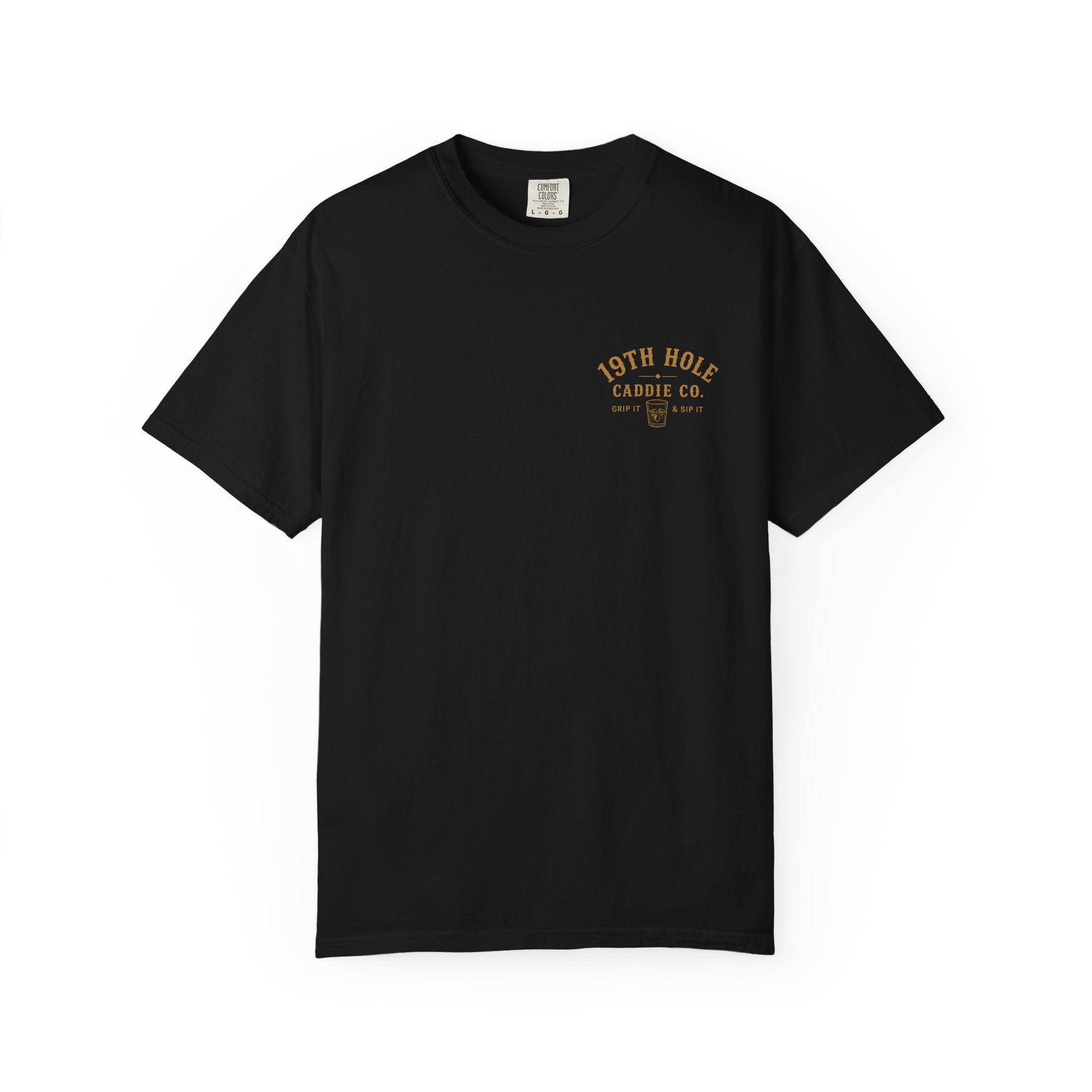 19th Hole Caddie Co. Golf T-Shirt — Vintage Rope Logo