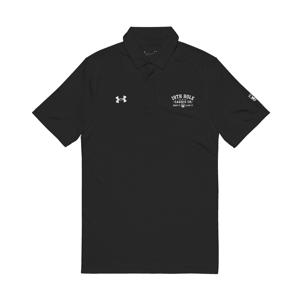 Embroidered Men’s Performance Polo - Black Under Armour® Golf Shirt